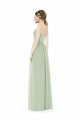 Long Sage Sleeveless A-Line Low Back Semi Formal Evening Dress / Bridesmaid Dress Birmingham
