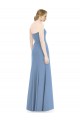 Long Dusty Blue Sleeveless Mermaid Bridesmaid Dress Birmingham