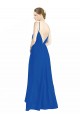 Long Royal Blue Sleeveless A-Line V-Back Bridesmaid Dress Birmingham