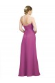 Long Wild Berry Sleeveless A-Line Low Back Bridesmaid Dress Birmingham