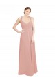 Long Bliss Pink Sleeveless A-Line Keyhole Back Bridesmaid Dress / Evening Dress Birmingham