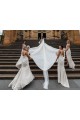Long Champagne Sleeveless A-Line Low Back Bridesmaid Dress Birmingham