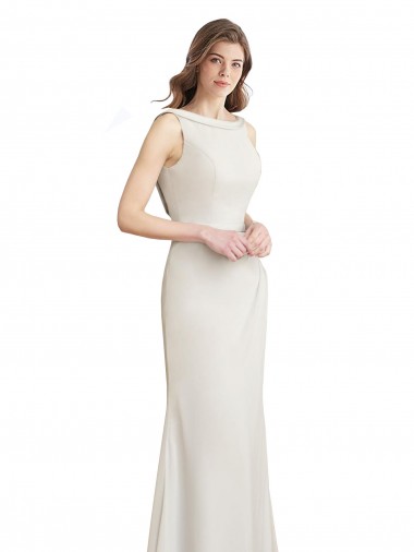 Long Sleeveless Mermaid V-Back Bridesmaid Dress Birmingham