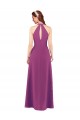 Long Wild Berry Sleeveless Sheath Keyhole Back Bridesmaid Dress Birmingham
