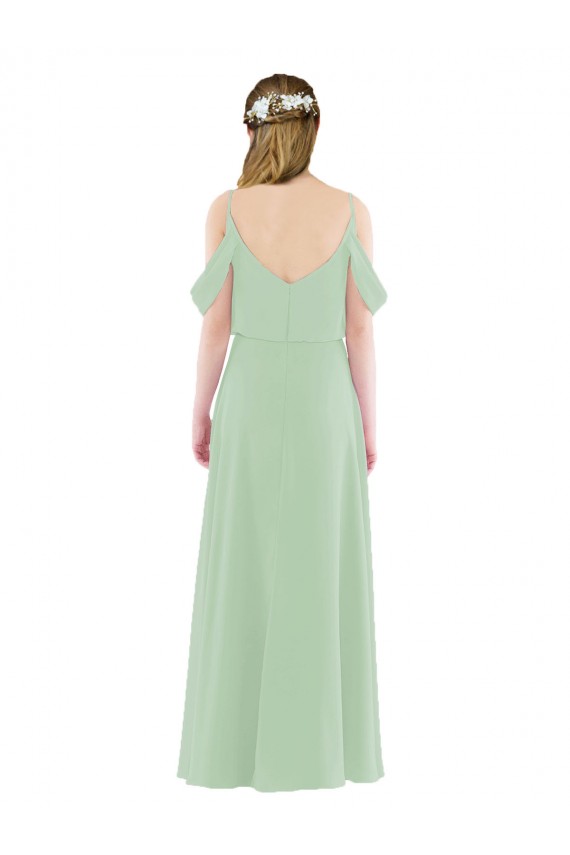 Long Sage Sleeveless Sheath Bridesmaid Dress Birmingham