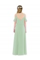 Long Sage Sleeveless Sheath Bridesmaid Dress Birmingham
