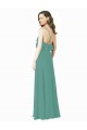 Long Icelandic Silver Sleeveless A-Line Bridesmaid Gown Birmingham