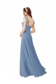 Long Pink Cap Sleeves A-Line Bridesmaid Dress Birmingham