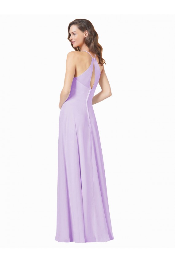 Long Lilac Sleeveless A-Line Bridesmaid Gown Birmingham