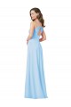 Long Light Sky Blue Sleeveless A-Line Keyhole Back Formal Dress / Bridesmaid Dress Birmingham