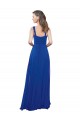Long Royal Blue Sleeveless A-Line Soft Chiffon Bridesmaid Dress Birmingham