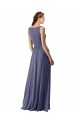 Long Silver Stone Sleeveless A-Line Bridesmaid Dress Birmingham