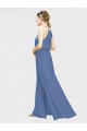 Long Floor Length Dark Navy Sleeveless A-Line Formal Dress / Bridesmaid Dress Birmingham