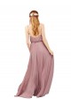 Long Royal Blue Sleeveless A-Line Chiffon Bridesmaid Dress / Evening Dress Birmingham