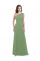 Long Seagrass Sleeveless A-Line Side Slit Bridesmaid Dress Birmingham