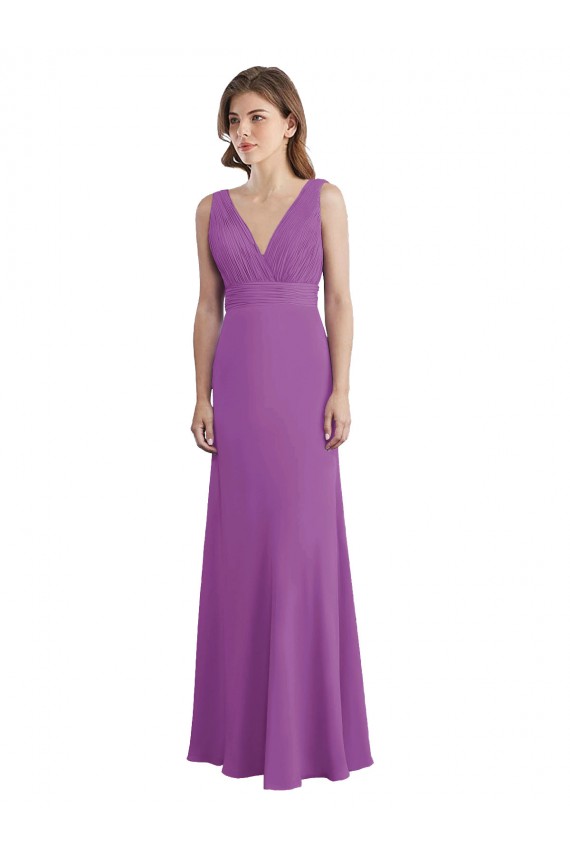 Long Dahlia Sleeveless A-Line Low Back Bridesmaid Dress Birmingham