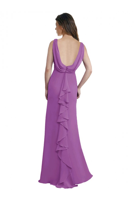 Long Dahlia Sleeveless A-Line Low Back Bridesmaid Dress Birmingham