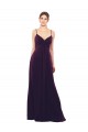 Long Grape Sleeveless A-Line Open Back Formal Dress / Bridesmaid Dress Birmingham