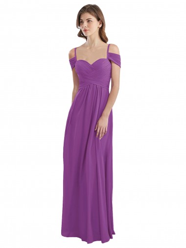 Long Dahlia Cold Shoulder A-Line Bridesmaid Dress Birmingham