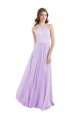 Long Lilac Sleeveless A-Line Chiffon Bridesmaid Dress / Evening Dress Birmingham