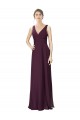 Long Grape Sleeveless A-Line Bridesmaid Gown Birmingham