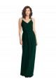 Long Ever Green Sleeveless A-Line Low Back Semi Formal Evening Dress / Bridesmaid Dress Birmingham