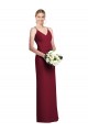 Long Burgundy Sleeveless A-Line Formal Dress / Bridesmaid Dress Birmingham