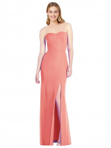 Long Desert Rose Sleeveless Trumpet Bridesmaid Dress Birmingham