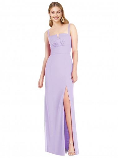 Long Lilac Sleeveless Mermaid Bridesmaid Dress Birmingham