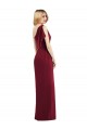 Long Olive Green Sleeveless Trumpet Draped Front Slit Bridesmaid Dress Birmingham