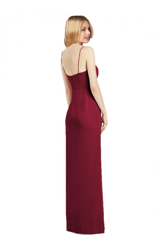 Long Coral Sleeveless Trumpet Formal Dress / Bridesmaid Dress Birmingham