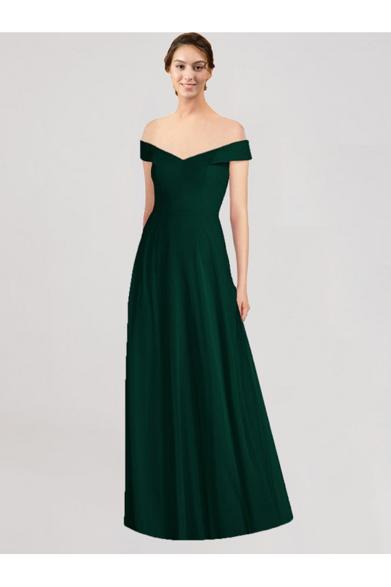 Long Ever Green Sleeveless A-Line Formal Dress / Bridesmaid Dress Birmingham