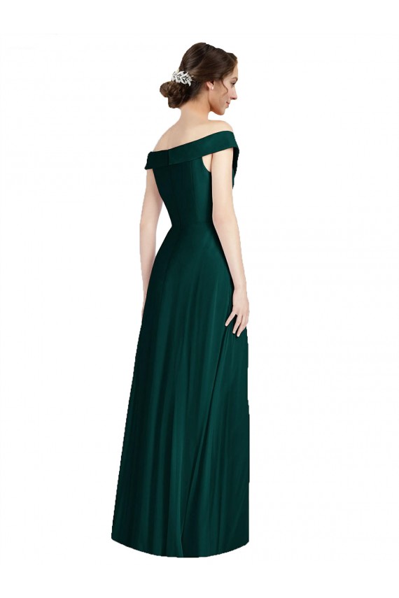 Long Ever Green Sleeveless A-Line Formal Dress / Bridesmaid Dress Birmingham
