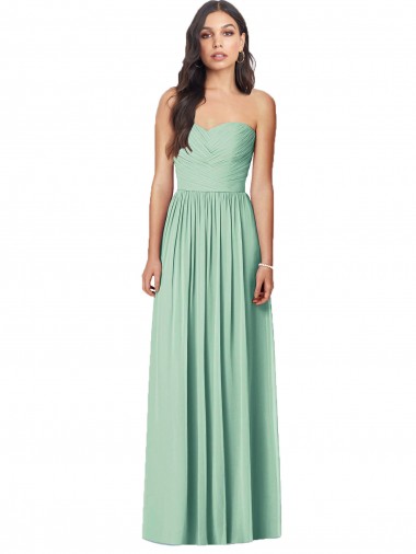 Long Mint Green Sleeveless Trumpet Bridesmaid Dress Birmingham
