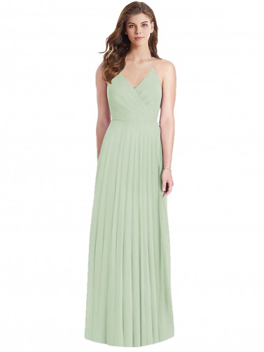 Long Sage Cold Shoulder Trumpet Semi Formal Evening Dress / Bridesmaid Dress Birmingham