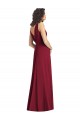 Long Hunter Sleeveless A-Line V-Back Wedding Party Dress Birmingham