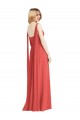 Long Firecracker Sleeveless A-Line Low Back Bridesmaid Dress Birmingham