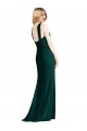 Long Ever Green Sleeveless Trumpet Bridesmaid Dress Birmingham