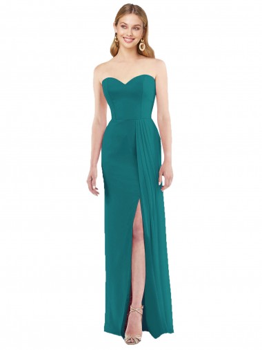 Long Hunter Sleeveless Trumpet Bridesmaid Dress Birmingham