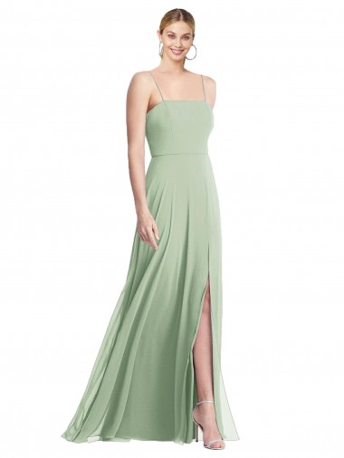 Long Sage Sleeveless Trumpet Low Back Formal Evening Gown / Bridesmaid Dress Birmingham