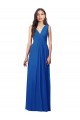 Long Royal Blue Sleeveless A-Line V-Back Semi Formal Evening Dress / Bridesmaid Dress Birmingham