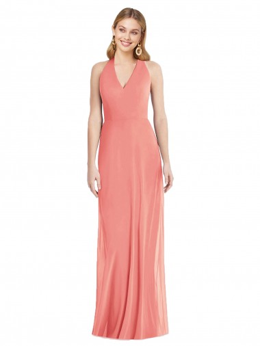 Long Desert Rose Sleeveless Trumpet Formal Evening Gown / Bridesmaid Dress Birmingham