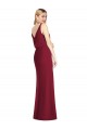 Long Dusty Pink Sleeveless Mermaid V-Back Bridesmaid Dress Birmingham