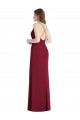 Long Hunter Sleeveless Mermaid Open Back Bridesmaid Dress Birmingham