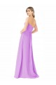Long Violet Sleeveless A-Line Soft Chiffon Bridesmaid Dress Birmingham