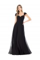 Long Black Cap Sleeves A-Line Bridesmaid Dress Birmingham