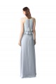 Long Light Sky Blue Sleeveless A-Line Bridesmaid Dresses Birmingham
