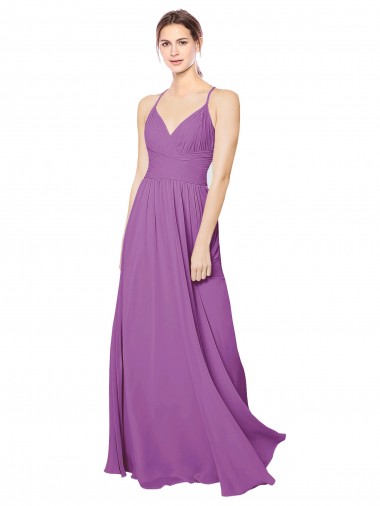 Long Dahlia Sleeveless A-Line Open Back Formal Dress / Bridesmaid Dress Birmingham
