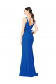 Long Royal Blue Sleeveless Sheath Low Back Bridesmaid Dress / Evening Dress Birmingham