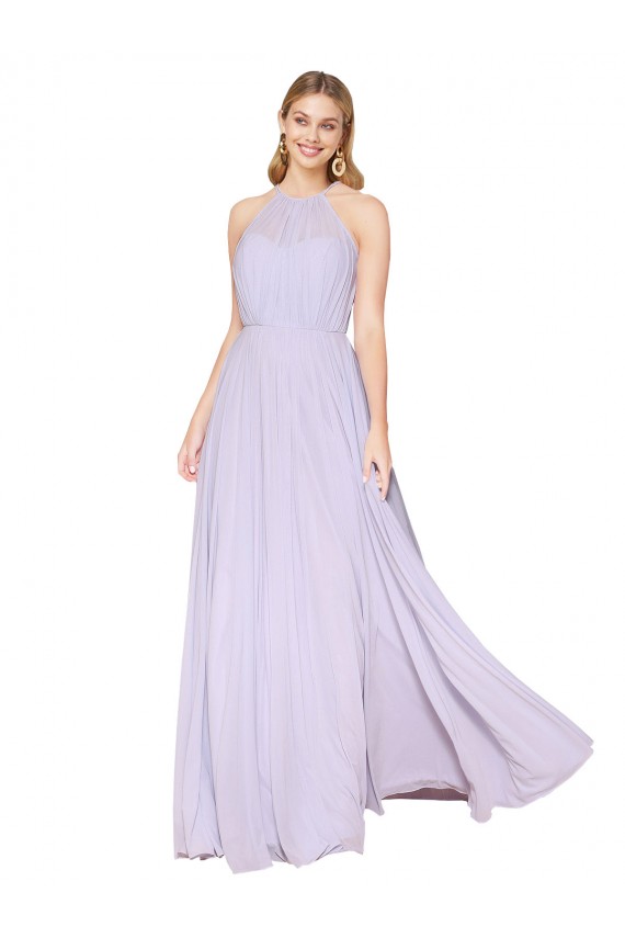 Long Lilac Sleeveless A-Line Formal Evening Gown / Prom Dress / Bridesmaid Dress Birmingham